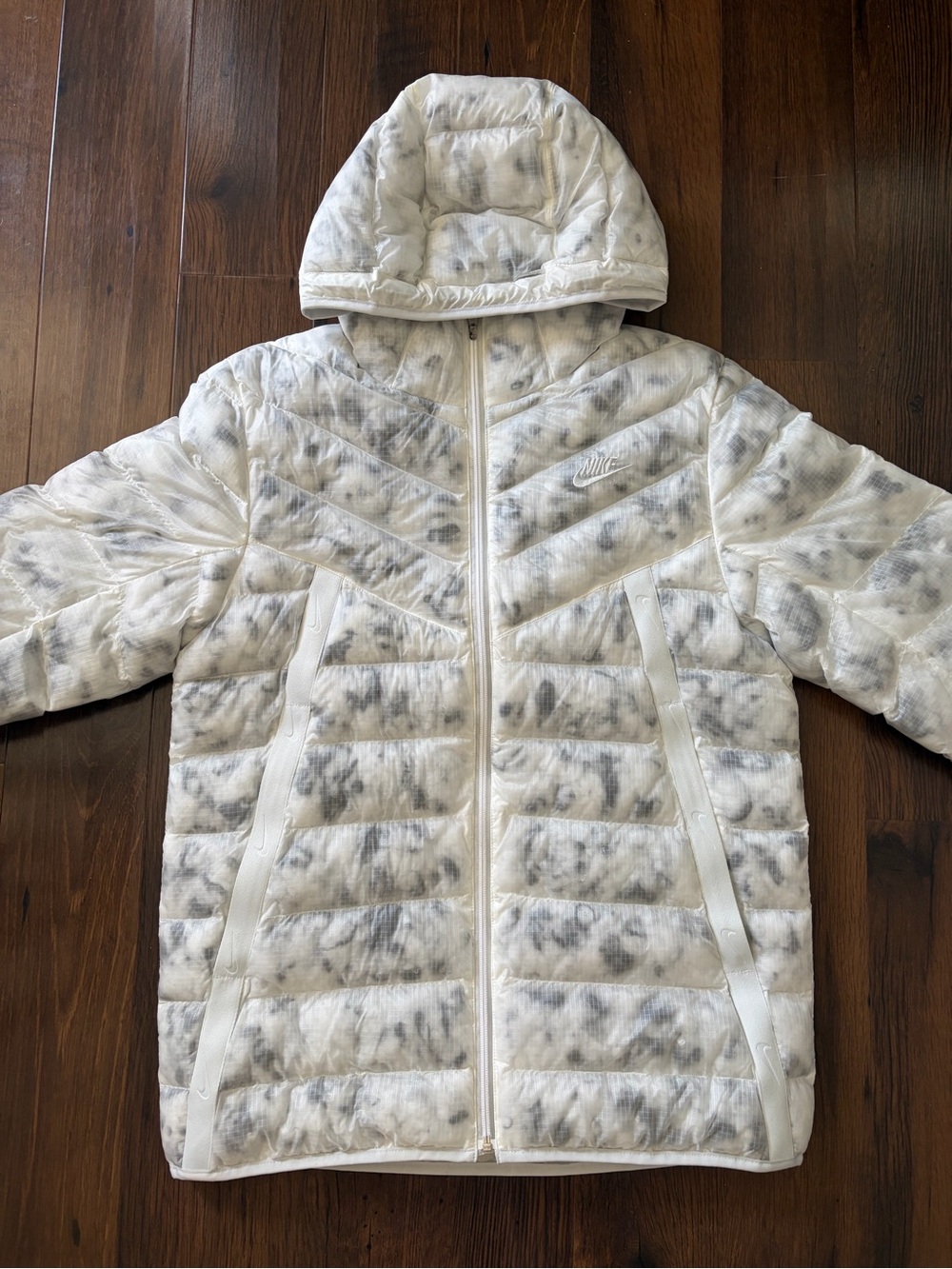 NIKE Synthetic Fill Jacket Men's EcoDown Thermore Hooded Coat CU7712-100 - Picture 2 of 6